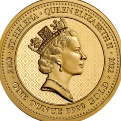 St. Helena - Queens Virtues - 1 Oz Gold 2022*