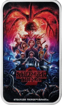Stranger Things - Season 2 - 1 Oz Silber farbig 2026 +Box +COA
