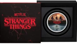 Stranger Things - The Upside Down - 1 Oz Silber farbig 2026 +Box +COA*