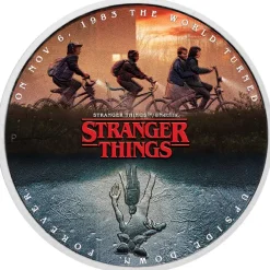 Stranger Things - The Upside Down - 1 Oz Silber farbig 2026 +Box +COA*
