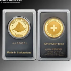 Swiss Ounce 1 Oz Gold - Barren - in Blister