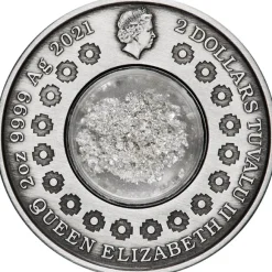 Tears of the Moon 2 Oz Silber 2021 Antik Finish +Box +COA*