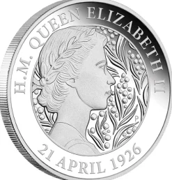 95th Birthday Queen Elizabeth II 1 Unze Silber Proof 2021 +Box +Zertifikat*