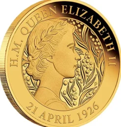 95th Birthday - Queen Elizabeth - 2 Unzen Gold Proof + Box + COA