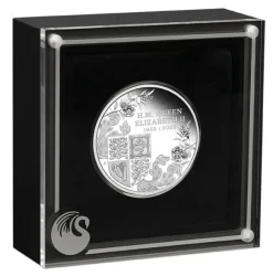 The Queen - Platinum Jubilee - 1 Oz Silber Proof +Box +COA*