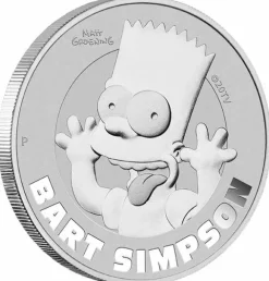 The Simpsons - Bart Simpson 1 Oz Silber im Blister 2022*