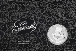 The Simpsons - Bart Simpson 1 Oz Silber im Blister 2022*