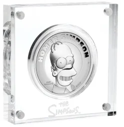 The Simpsons - Homer - 2 Unzen Silber High Relief +Box