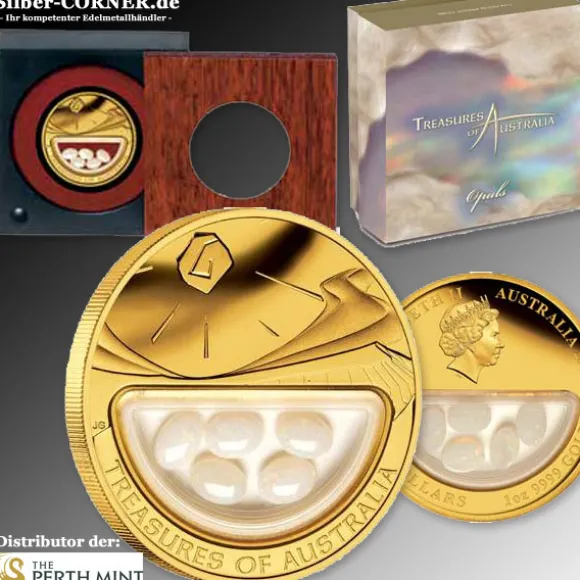 Treasure of Australia 2008 1 Oz Gold Proof + Opale B-Warel