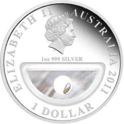 Treasure of Australia - Pearls - 1 Unze Silber 2011 + Box + COA *