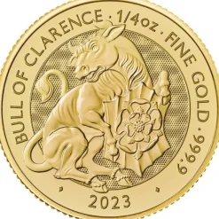 Tudor Beasts - Black Bull - 1/4 Unze Gold 2023
