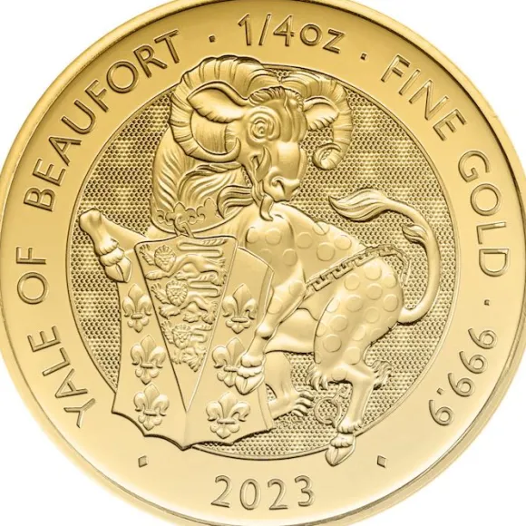 Tudor Beasts - Yale of Beaufort - 1/4 Oz Gold 2023