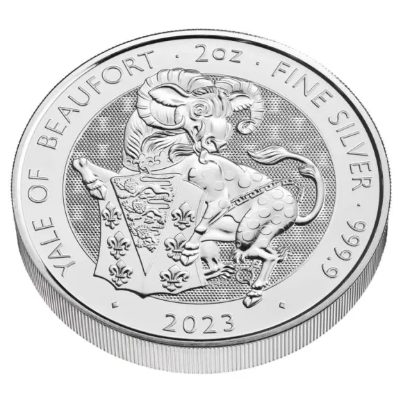 Tudor Beasts - Yale of Beaufort - 2 Unzen Silber 2023*