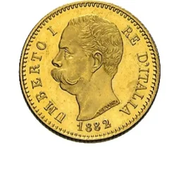 Umberto 20 Lire Goldmünze Italien