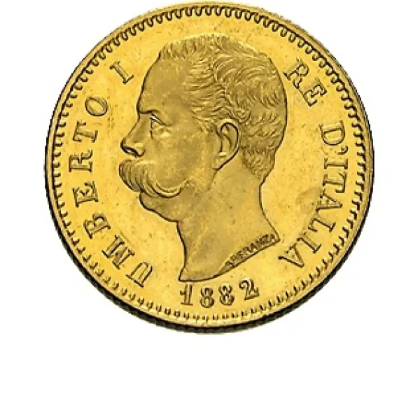 Umberto 20 Lire Goldmünze Italien