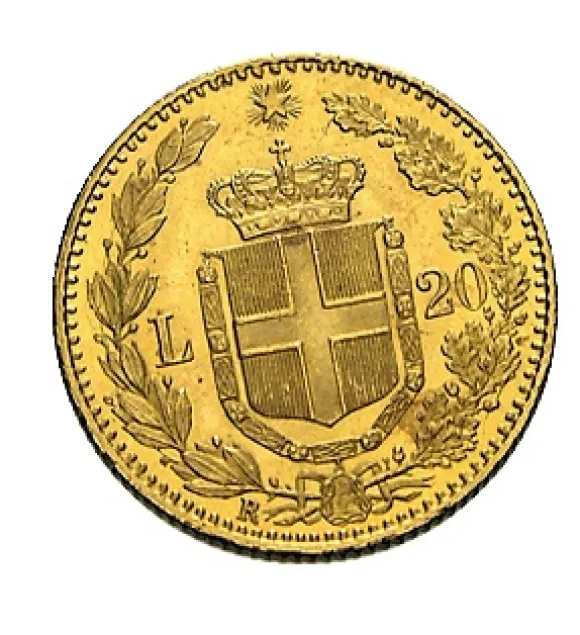 Umberto 20 Lire Goldmünze Italien