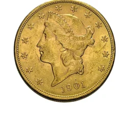 USA - Liberty Head - 20 Dollar 30,09 Gramm Feingoldanteil