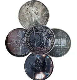 Verschiedene Silbermünzen 1 Unze Junk Silber B-Ware *