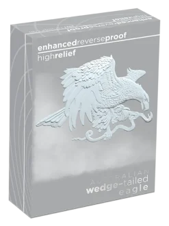 Wedge Tailed Eagle Enhanced Reverse Proof 1 Oz Silber 2021 + Box + COA