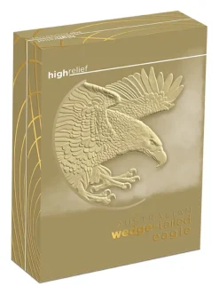 Wedge Tailed Eagle High Relief 2 Oz Gold 2020 +Box +COA