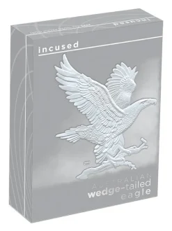 Wedge Tailed Eagle - Incused - 1 Unze Silber 2023 +Box +COA*