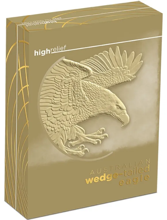 Wedge Tailed Eagle 1 Oz Gold 2020 High Relief Proof + Box + Zertifikat