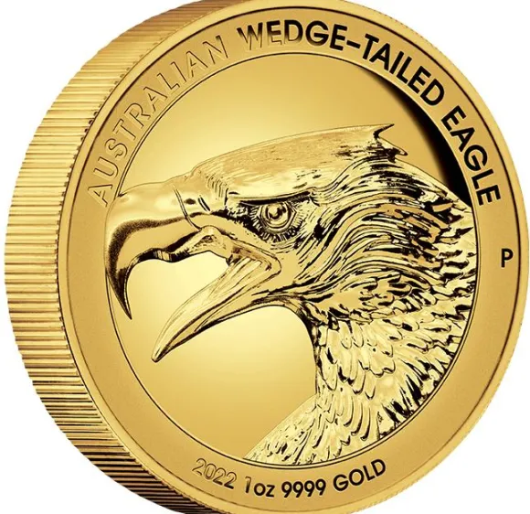 Wedge Tailed Eagle 1 Oz Gold 2022 High Relief Proof + Box + Zertifikat