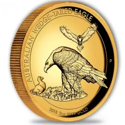 Wedge Tailed Eagle 2 Oz Gold High Relief 2018 +Box +COA