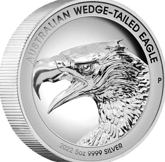 Wedge Tailed Eagle 2022 5 Oz Silber Ultra High Relief Proof + Box +COA*