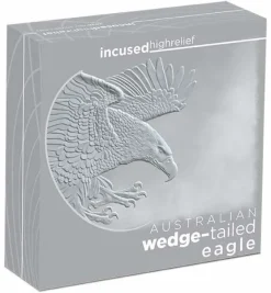 Wedge Tailed Eagle 5 Unzen Silber High Relief Proof 2020 +Box +COA *