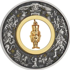 Weihnachten Nussknacker 2 Unzen Silber Antik 2024*