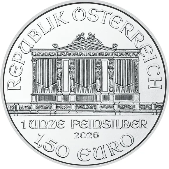 Wiener Philharmoniker 1 Oz Silber 2026