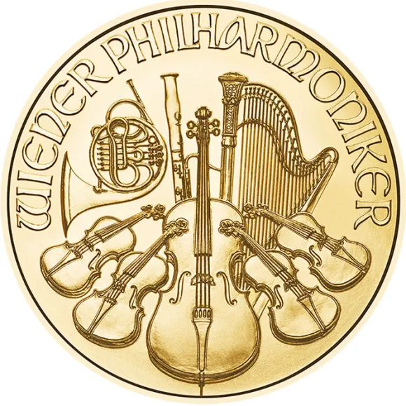 Wiener Philharmoniker 1/10 Unze Gold 2026