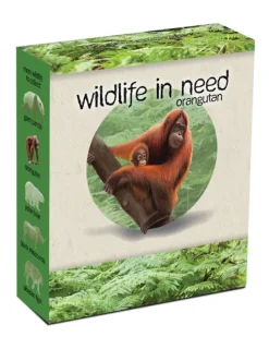 Wildlife in Need - Orangutan - 1 Oz Silber Proof 2011 +Box +COA*