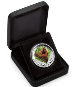 Wildlife in Need - Orangutan - 1 Oz Silber Proof 2011 +Box +COA*