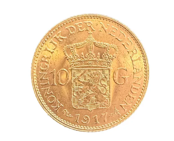 Wilhelmina 10 Gulden Niederlande Goldmünze