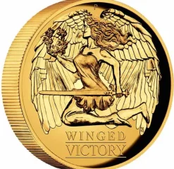 Winged Victory 1 Oz Gold High Relief 2021 +Box +COA