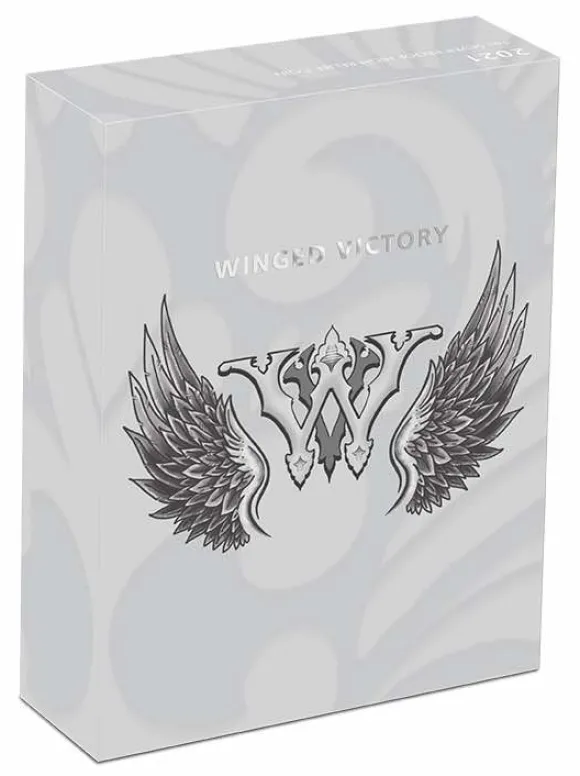 Winged Victory 1 Oz Silber High Relief 2021 +Box +COA*