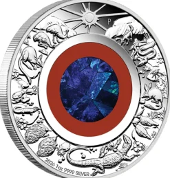 Wonders of Australia -Outback - Opal 1 Oz Silber Proof 2026 +Box +COA