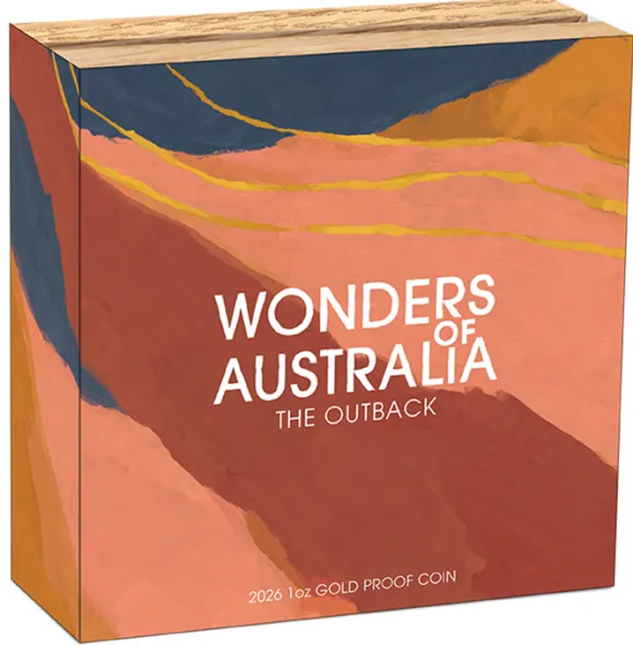 Wonders of Australia - Outback - 1 Oz Gold Proof 2026 inkl. Box & Zertifikat