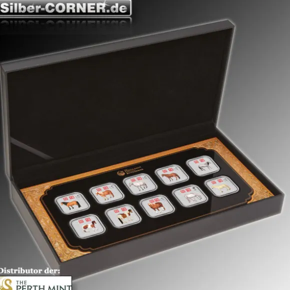 Year of the Horse 1 Oz Silber Ten Coin Set *