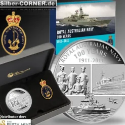 100 Years of Royal Australian Navy 1 Oz Silber Proof*
