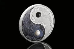 Yin and Yang - Koi Fish - 5 Oz Silber Pearls Proof 2024 +Box +COA*